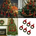 thumbnail image 2 of KUFptva Artificial Berries Wreath 6Pcs 13cm Small Christmas Wreaths Hanging Decoration for Kitchen Cupboard Porch Door Window, 2 of 7