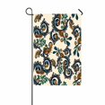 thumbnail image 1 of Flores ornamentales ABPHQTO Garabatos Pepinos bandera casa 30x45 cm, 1 of 1