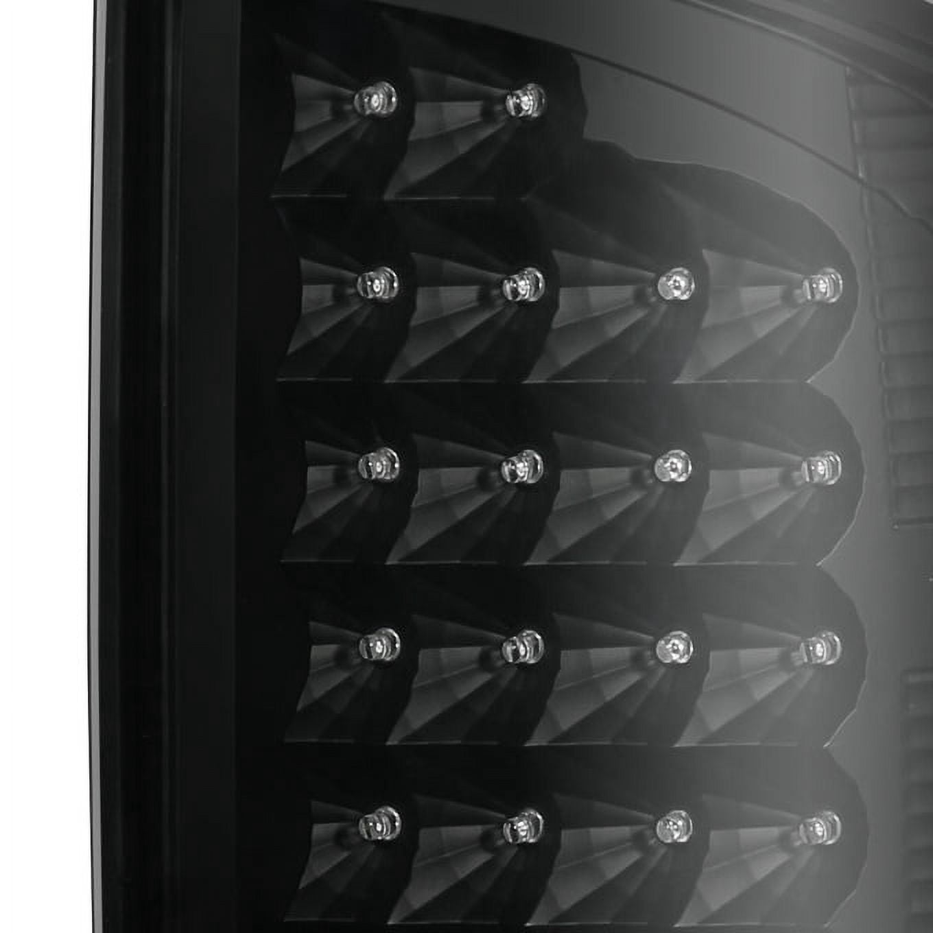 AKKON - For Dodge 2007-2008 Ram 1500 | 07-09 2500/3500 Truck Black LED Tail Lights + Black LED 3Rd Brake Lamps