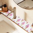 thumbnail image 2 of Yayeee Faucet Mat for Kitchen Sink 14.7" Diatomite Long Splash Guard Pad, Pink Cartoon Ice Cream, 2 of 7