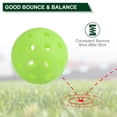 thumbnail image 3 of Luminous Pickleball Balls Glow in the Dark Pickleball Balls with Mesh Bag Yellow,Orange,Neon Green, 3 Pack, 3 of 8