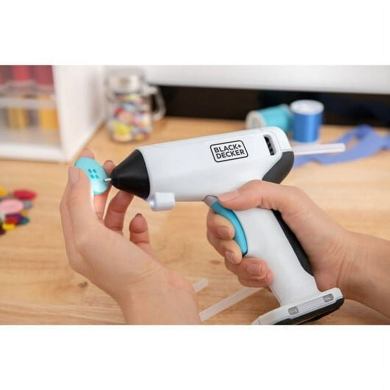  BLACK+DECKER Pistola de pegamento inalámbrica 4V MAX