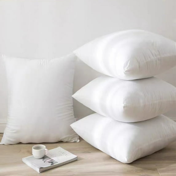 18x18 Pillow Inserts Hypoallergenic Throw Pillows Forms | White Square Throw Pillow Insert | Decorative Sham Stuffer Cushion Filler for Sofa, Couch, Bed & Living Room Decor