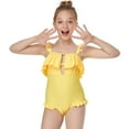 thumbnail image 4 of Little and Big Girls Fly Strap One-Piece Swimsuit Flounce Swimwear, 4 of 4