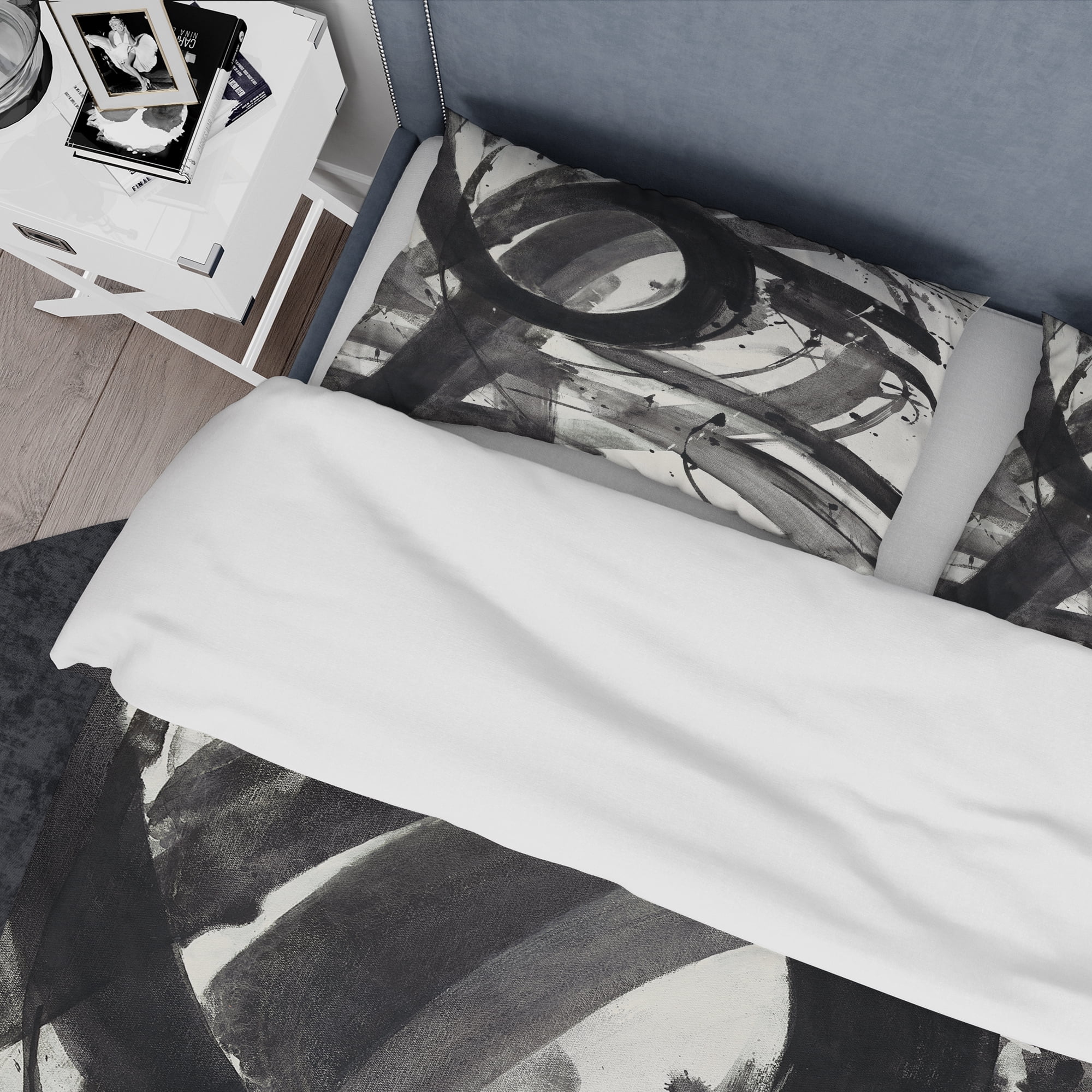 Designart 'Minimalistic Roller II' Geometric Duvet Cover Set