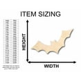 thumbnail image 2 of Unfinished Wood Bat Halloween Silhouette - Craft- up to 46" DIY 8" / 1/4", 2 of 6