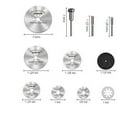 thumbnail image 2 of Cutting Wheel Set 60 pcs for Rotary Tool Compatible Dremel HSS Circular Saw Blades Diamond Wheels Cut Off 1/8’’ Shank Mandrels with Keyless Chuck, 2 of 3