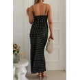 thumbnail image 5 of Women's Polka Dot Square Neck Midi Cami Dress 95% Polyester 5% Spandex Fabric for Comfortable Everyday Imported, 5 of 5