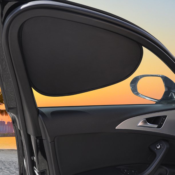 Cortina de privacidad de protección UV para ventana para el automóvil para automóvil (trasero delantero) 4pcs