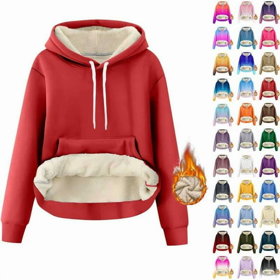 Coorders Womens Fleece Hoodies with Long Sleeve, Heavyweight Basis Pullover Sweatshirt Drawing Hooded ,Women's Plus Light Purple,Size XXL