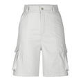 thumbnail image 5 of BOOMNY Womens Cargo Shorts Low Rise Baggy Shorts For Women Solid Color Lightweight Loose Fit Cozy Summer Dailywear, 5 of 5