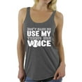 thumbnail image 1 of Awkward Styles Women's Don't Make Me Use My Tennis Mom Voice Graphic Racerback Tank Tops White Mothering, 1 of 4