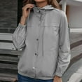 thumbnail image 2 of Sopiago Lightweight Rain Jacket Women Raincoat for Women Packable Rain Coat Windbreaker Rain Jackets Waterproof with Hood Light Gray,XL, 2 of 7
