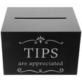 thumbnail image 1 of MLINS Acrylic Tip Collection Box With Lock Money Storage Container Suggestion Box Raffle Cash Box For Bartender Bars Restaurants, 1 of 7