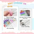 thumbnail image 4 of 12 Colors Nail Art Pens Set, 2026 New Nail Art Markers for Gel Nails, Quick Dry Long Lasting Nail Polish Pen for Kids, DIY 3D Drawing Dotting Painting Nails Liner Brush, 4 of 6
