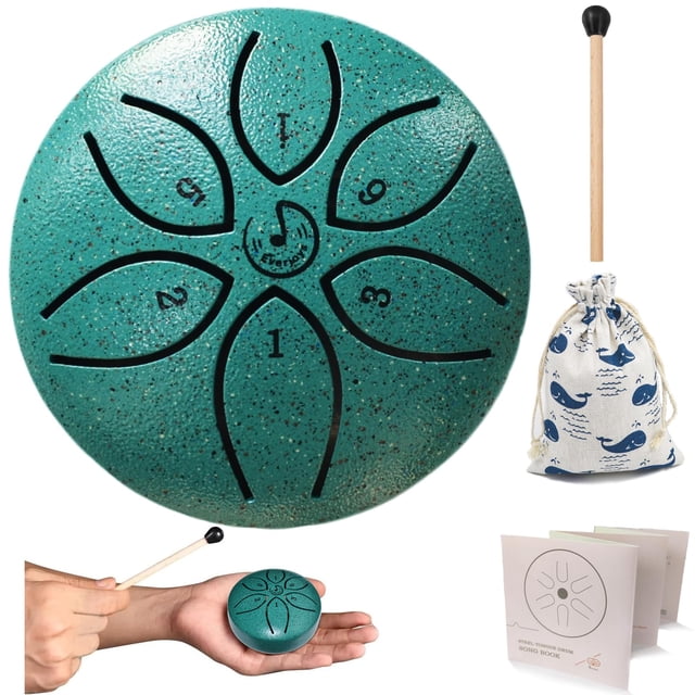 Tambor de acero Everjoys Rain Drum de 6 notas con bolsa y mazo