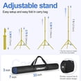 thumbnail image 3 of EMART Photo Backdrop Stand 10x7ft, Adjustable Background Stand Support Kit with Carry Bag for Parties, Events Decoration, Wedding, Photography -Titanium Gold, 3 of 6