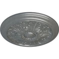 thumbnail image 3 of Ekena Millwork 16 7/8"OD x 5/8"P Vienna Ceiling Medallion (Fits Canopies up to 3 1/4"), Hand-Painted Platinum, 3 of 6