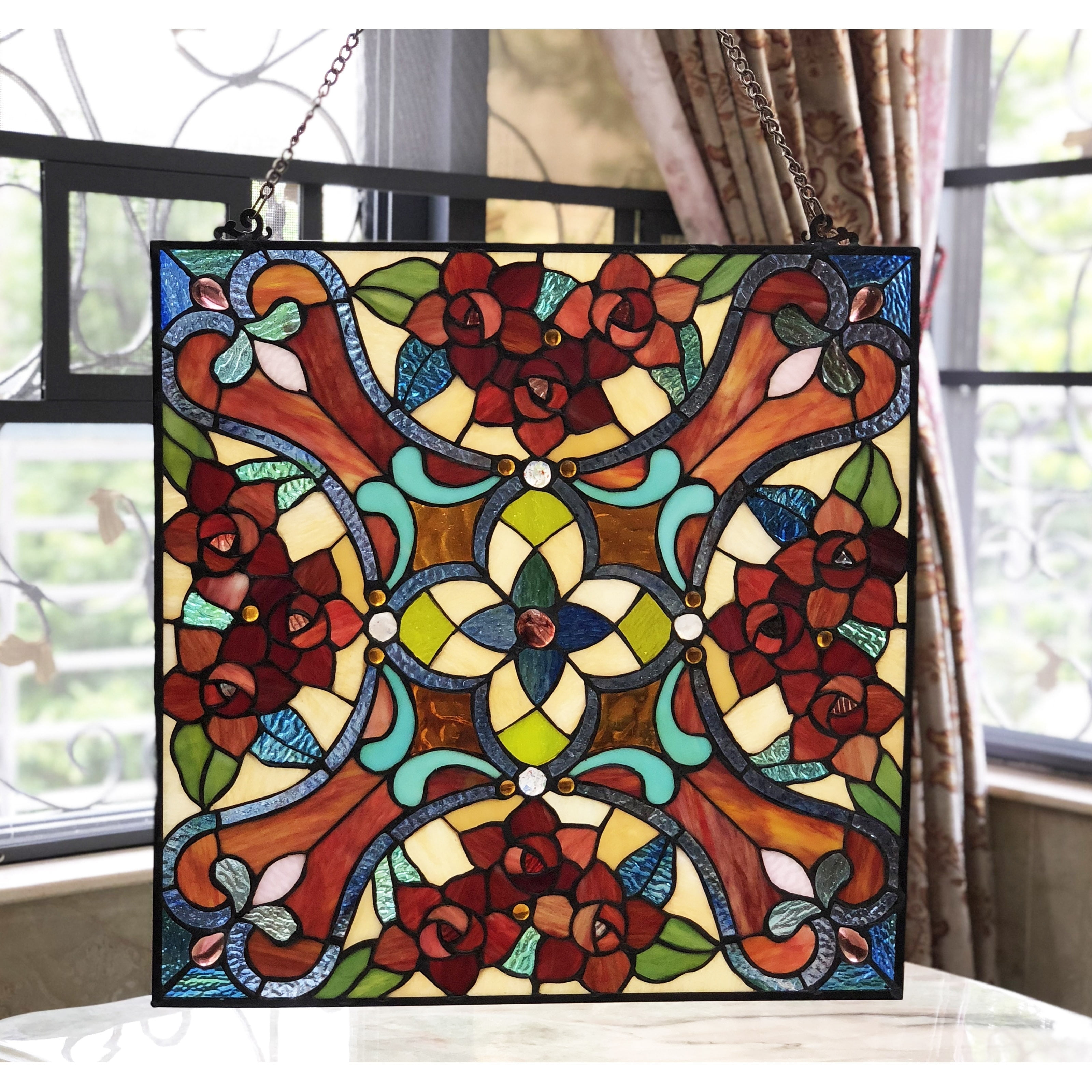 stained glass design squares