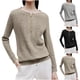 thumbnail image 1 of Chaqueta corta,Camiseta de manga larga con cuello en V y cremallera para mujer, top informal de poliéster, ligera y cómoda, blusa de moda de otoño, sopatenor, 1 of 7