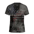 thumbnail image 2 of Mens Workout Shirts Cotton Short/long Sleeve Big & Tall Breathable Short Sleeve Athletic Fit Gradient Boat Neck Summer Casual Outdoor Basic Activewear, 2 of 4
