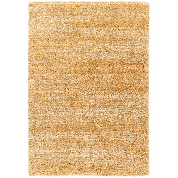 SAFAVIEH Hudson Shag Jaden Striped Area Rug, Gold/Ivory, 8' x 10'