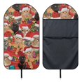 thumbnail image 5 of Chririnla 1 Pack Car Seat Towel Cover, Terry Cloth Seat Cover Easy Install, Compatible with Van Truck Seat Auto Interior, Christmas Cat Santa Print Car Seat Cover, 5 of 5