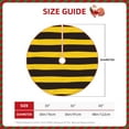 thumbnail image 4 of Kll Bee Stripe Christmas Tree Skirt 48",Party Decorations Farmhouse For Christmas Decorations Holiday Party, 4 of 8