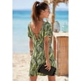 thumbnail image 3 of LASCANA Women's Printed V-Neck Dress Screen Print, 3 of 5