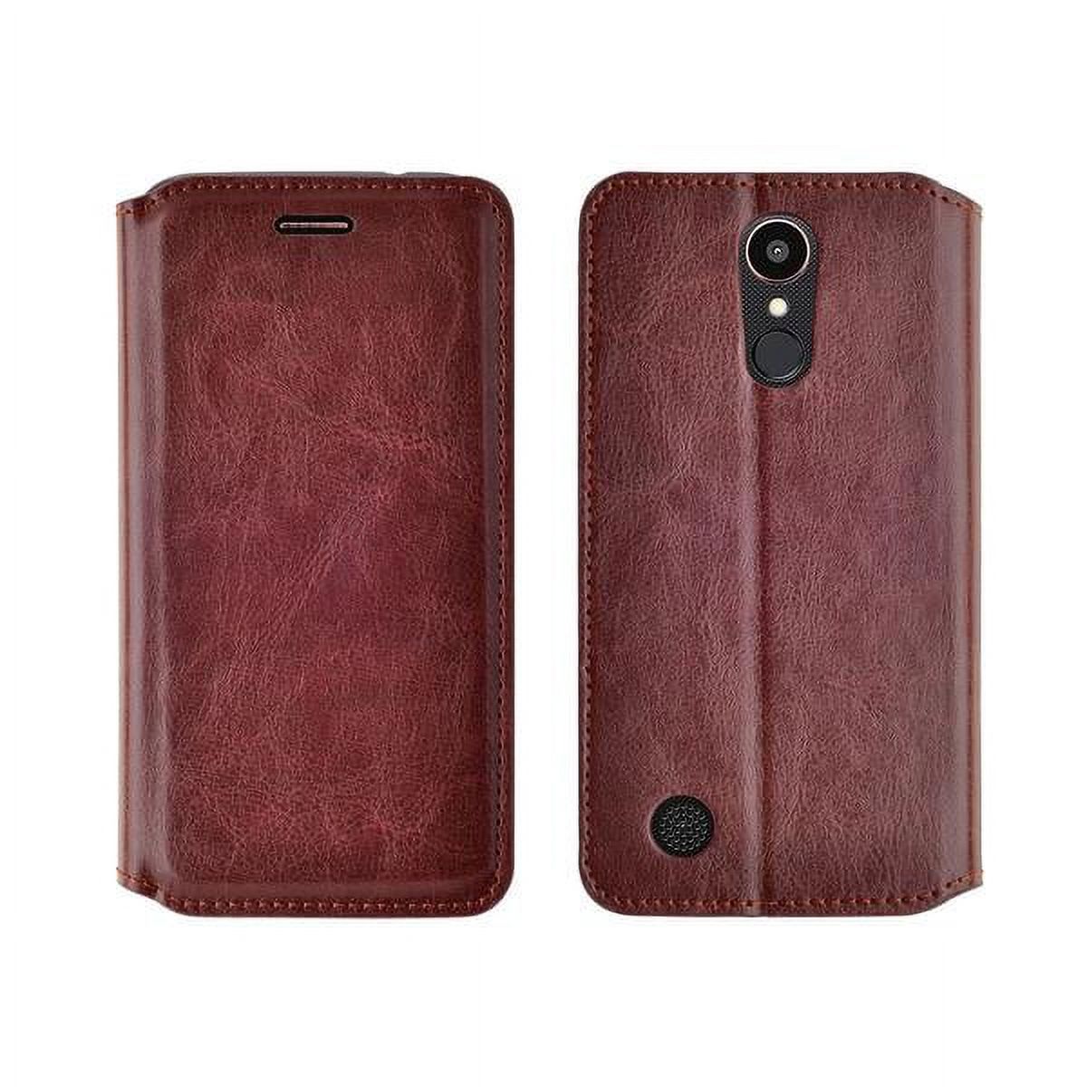 LG Xpression Plus Case /Phoenix Plus Case/Harmony 2 Case/K10 2018 Case /K30 Case/Premier Pro Case Leather Wallet Case [ID&Credit Card Slots] Flip Phone Cases&nbsp;for LG Xpression Plus - Brown - image 2 of 5