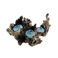 thumbnail image 1 of Portavelas Cohasset Triple de Vidrio Fundido y Madera 23 cm, 1 of 2
