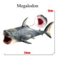 thumbnail image 2 of Modelo de juguete de tiburón megalodón de PVC - 18,3x10x6,7 cm, educativo, juego imaginativo - para niños mayores de 3 años, proyectos científicos, colección de regalos, 2 of 7