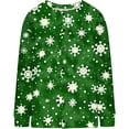thumbnail image 4 of Christmas Plus Size Sweater for Women 2024 Cute Xmas Printed Cardigans Sweater Open Front Button Down Knit Jacket Coat, 4 of 5