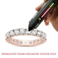 thumbnail image 7 of 1 3/5 ct. t.w Round Cut Lab Created Moissanite Diamond Full Eternity Stackable Wedding Band Ring For Women In 14K Solid Rose Gold (G-H Color, VVS1 Clarity, 1.60 Cttw)-10, 7 of 7