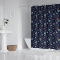 thumbnail image 2 of Navy Dinosaurs Space Surfing Pattern Shower Curtain 72"x72" ,Bathroom Decorative Shower Curtains Set with 12 Hooks,Modern Waterproof Washable Shower Curtain, 2 of 6