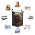 thumbnail image 3 of Lsque Cute Butterfly Bear pattern Laundry Hamper Basket, Tall Woven Rope Hamper Basket for Clothes, Lightweight Storage Basket, Collapsible Waterproof-Medium, 3 of 8