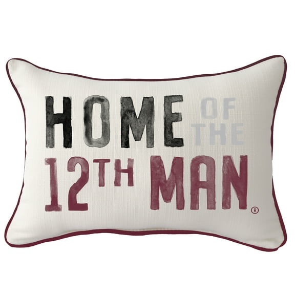 Texas A&M Aggies Poster Rectangular Piped Pillow