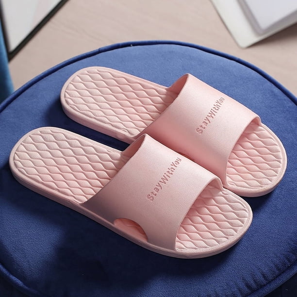 Sandalias de mujer cómodas para el hogar moldeadas por inyección de plástico para parejas, sandalias de interior con punta suave para hombres