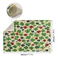 thumbnail image 4 of Qxltty Colorful Clover Leather Drying Mat for Kitchen Countertops Coffee Mats Hide Stain Quickly Absorbs Water Tableware Decor, 4 of 6