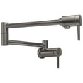 thumbnail image 1 of Delta Faucet Contemporary Wall Mount Pot Filler Faucet, Black Pot Filler Kitchen Faucet, Delta Pot Filler, Wall Mount Kitchen Faucet, Potfiller, Black Stainless 1165LF-KS, 1 of 4