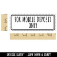 thumbnail image 2 of For Mobile Deposit Only Check Self-Inking Rubber Stamp Ink Stamper for Business Office - Blue Ink - Large 2-3/4 Inch, 2 of 7