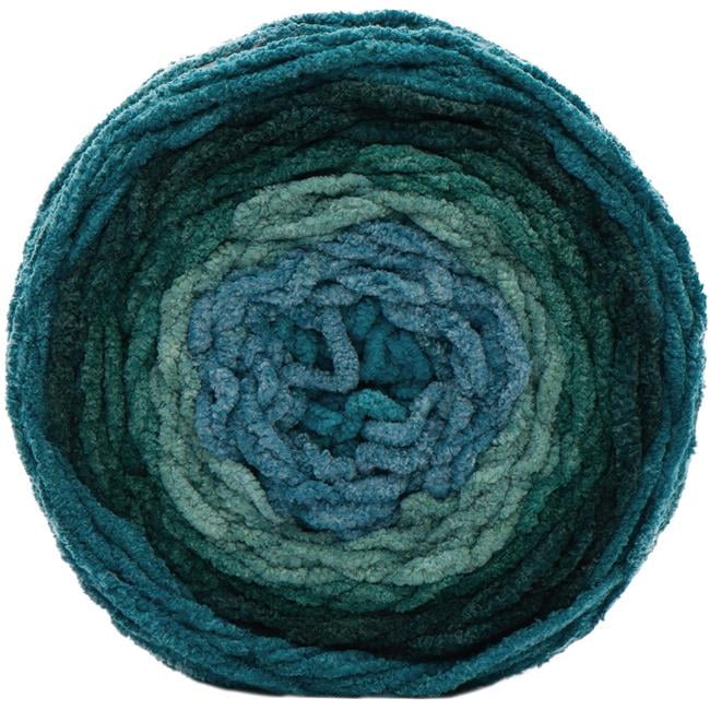 Bernat Polyester Blanket Ombre Yarn (300 g/10.5 oz), Ocean Teal Ombre