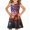 12#Multicolor, variant on AUNVITO Girls Sleeveless Print Round Neck Tank Dress Casual Summer Sundress