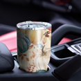 thumbnail image 4 of 30oz Fall Pumpkins Leaves Pattern Tumblers Stainless Steel Tumbler with Lid and Straw,Vacuum Insulated Double Wall Travel Tumbler Cups Mug with Cleaning Brush for Coffee,Tea, 4 of 7