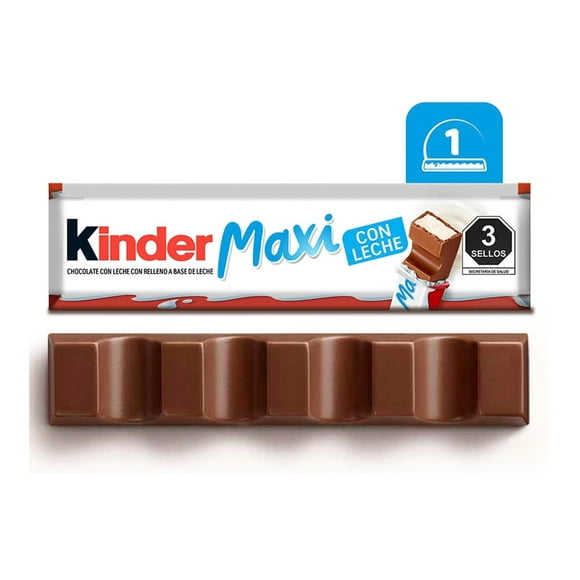 Chocolate Kinder con relleno a base de leche 21 g