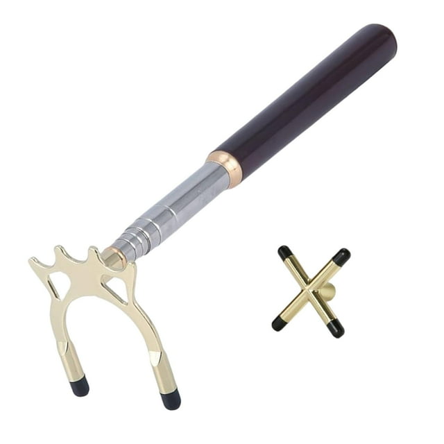 koolsoo Retractable Billiards Cue Stick Bridge Bridge Head Length Extends for Pool Table Head