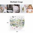 thumbnail image 5 of Spring Daisy Leaves Cloth Napkins, Farmhouse Watercolor Flowers Butterfly Washable and Reusable Dinner Napkins Set of 4, Table Napkin for Kitchen Party Birthday Wedding Hotel Housewarming 20"x20", 5 of 9