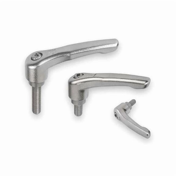 Kipp Adjustable Handle,M8,Stainless Steel K0124.208X40