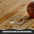 thumbnail image 4 of FONWILYO Silver Steel Wire Basketball Hoop Net Fixing for Curtain Use with Quick Installation and Durability 2Pcs, 4 of 7