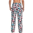 thumbnail image 3 of Uemuo Heart Panda Pattern Men's Wide Leg Palazzo Lounge Pants with Pockets Light Weight Loose Comfy Casual Pajama Pants-, 3 of 9